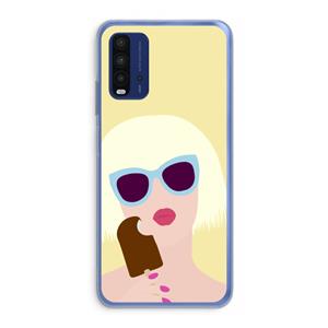 CaseCompany Ice cream: Xiaomi Redmi 9T Transparant Hoesje