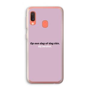 CaseCompany gij beslist: Samsung Galaxy A20e Transparant Hoesje