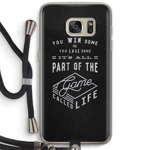 CaseCompany Life: Samsung Galaxy S7 Transparant Hoesje met koord
