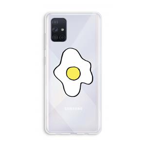 CaseCompany Spiegelei: Galaxy A71 Transparant Hoesje