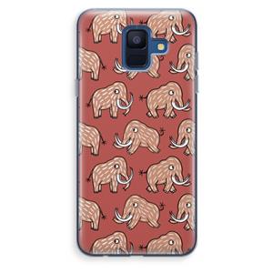 CaseCompany Mammoet: Samsung Galaxy A6 (2018) Transparant Hoesje