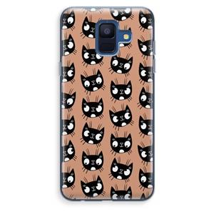 CaseCompany Kat: Samsung Galaxy A6 (2018) Transparant Hoesje