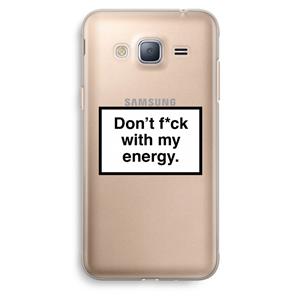 CaseCompany My energy: Samsung Galaxy J3 (2016) Transparant Hoesje