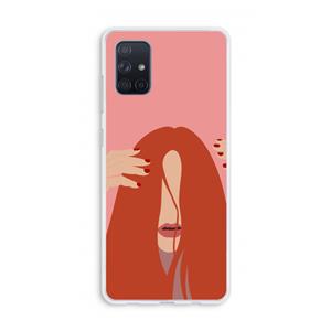 CaseCompany Woke up like this: Galaxy A71 Transparant Hoesje