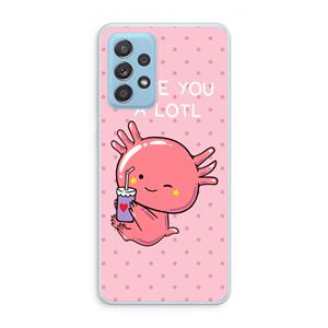 CaseCompany Love You A Lotl: Samsung Galaxy A73 Transparant Hoesje