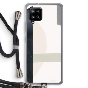 CaseCompany Baca: Samsung Galaxy A42 5G Transparant Hoesje met koord