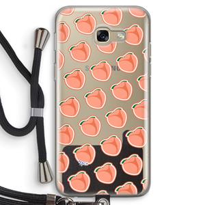 CaseCompany Just peachy: Samsung Galaxy A5 (2017) Transparant Hoesje met koord