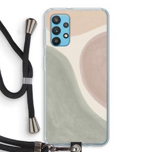 CaseCompany Geo #6: Samsung Galaxy A32 4G Transparant Hoesje met koord