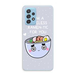 CaseCompany I'm A Hopeless Ramen-Tic For You: Samsung Galaxy A73 Transparant Hoesje