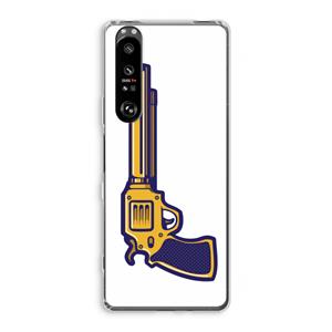 CaseCompany Pew Pew Pew: Sony Xperia 1 III Transparant Hoesje