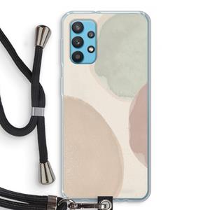 CaseCompany Geo #8: Samsung Galaxy A32 4G Transparant Hoesje met koord