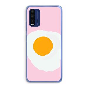 CaseCompany Sunny side up: Xiaomi Redmi 9T Transparant Hoesje