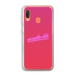 CaseCompany Vice Glow: Samsung Galaxy A20e Transparant Hoesje