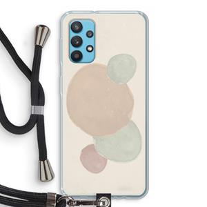 CaseCompany Geo #9: Samsung Galaxy A32 4G Transparant Hoesje met koord