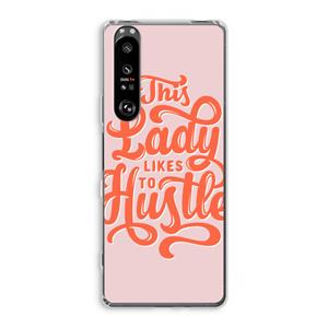 CaseCompany Hustle Lady: Sony Xperia 1 III Transparant Hoesje