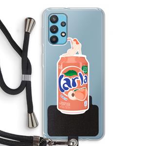 CaseCompany S(peach)less: Samsung Galaxy A32 4G Transparant Hoesje met koord