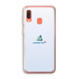 CaseCompany MSN: Samsung Galaxy A20e Transparant Hoesje