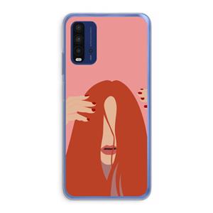 CaseCompany Woke up like this: Xiaomi Redmi 9T Transparant Hoesje