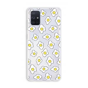 CaseCompany Spiegeleitjes: Galaxy A71 Transparant Hoesje
