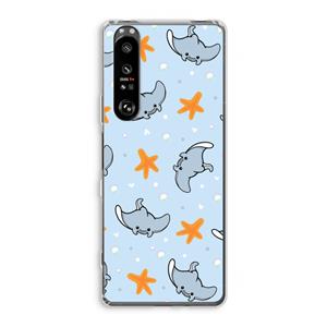 CaseCompany Manta: Sony Xperia 1 III Transparant Hoesje
