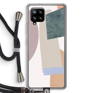CaseCompany Lindo: Samsung Galaxy A42 5G Transparant Hoesje met koord