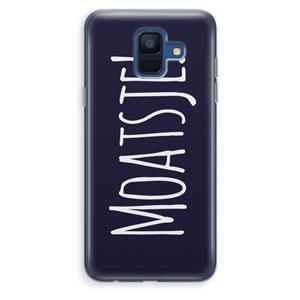 CaseCompany Moatsje!: Samsung Galaxy A6 (2018) Transparant Hoesje