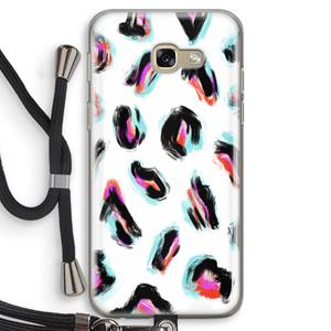 CaseCompany Cheetah color: Samsung Galaxy A5 (2017) Transparant Hoesje met koord