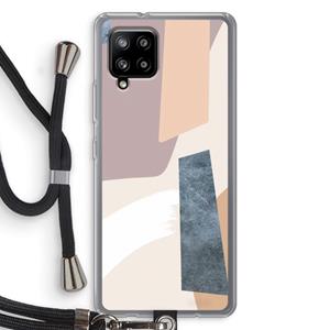 CaseCompany Luca: Samsung Galaxy A42 5G Transparant Hoesje met koord