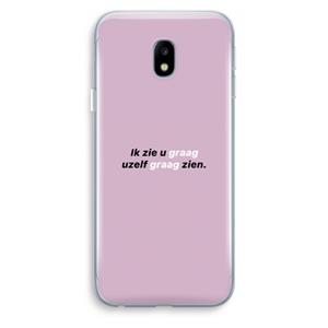 CaseCompany uzelf graag zien: Samsung Galaxy J3 (2017) Transparant Hoesje