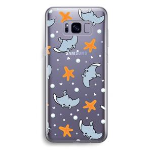 CaseCompany Manta: Samsung Galaxy S8 Plus Transparant Hoesje