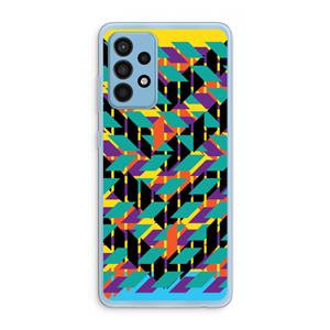 CaseCompany Skew Bee 1: Samsung Galaxy A52 Transparant Hoesje
