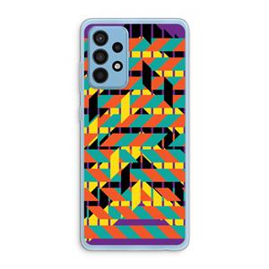 CaseCompany Skew Bee 2: Samsung Galaxy A52 Transparant Hoesje