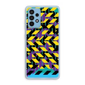 CaseCompany Skew Bee 3: Samsung Galaxy A52 Transparant Hoesje