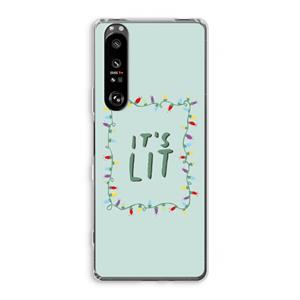 CaseCompany It's Lit: Sony Xperia 1 III Transparant Hoesje
