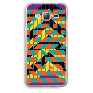 CaseCompany Skew Bee 2: Samsung Galaxy J3 (2016) Transparant Hoesje