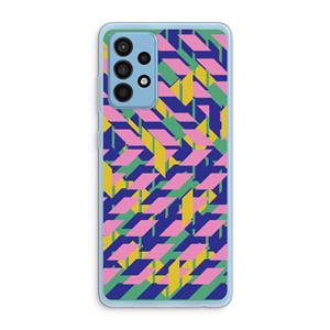 CaseCompany Skew Blush 1: Samsung Galaxy A52 Transparant Hoesje