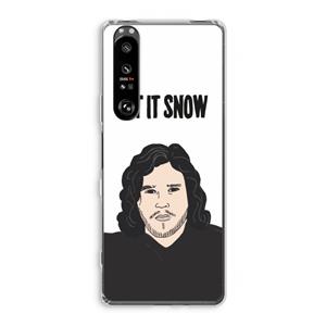 CaseCompany Let It Snow: Sony Xperia 1 III Transparant Hoesje