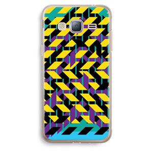 CaseCompany Skew Bee 3: Samsung Galaxy J3 (2016) Transparant Hoesje