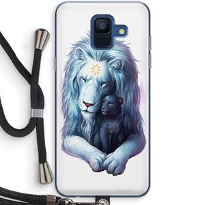 CaseCompany Child Of Light: Samsung Galaxy A6 (2018) Transparant Hoesje met koord