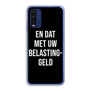 CaseCompany Belastinggeld - Zwart: Xiaomi Redmi 9T Transparant Hoesje