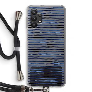 CaseCompany Verrassende lijnen: Samsung Galaxy A32 5G Transparant Hoesje met koord