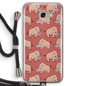 CaseCompany Mammoet: Samsung Galaxy A5 (2017) Transparant Hoesje met koord