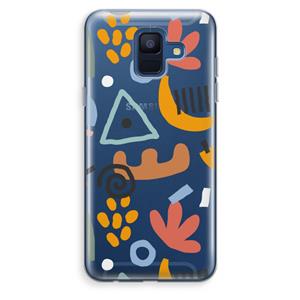CaseCompany Abstract: Samsung Galaxy A6 (2018) Transparant Hoesje