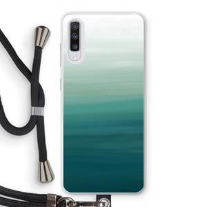 CaseCompany Ocean: Samsung Galaxy A70 Transparant Hoesje met koord
