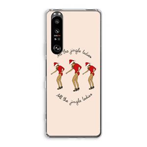 CaseCompany Jingle Ladies: Sony Xperia 1 III Transparant Hoesje