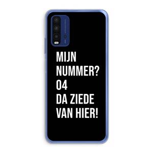 CaseCompany Da ziede van hier - Zwart: Xiaomi Redmi 9T Transparant Hoesje