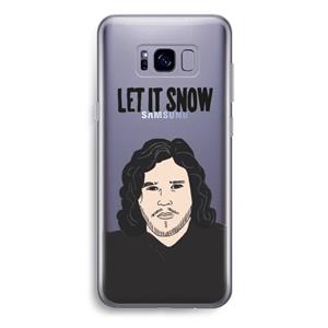 CaseCompany Let It Snow: Samsung Galaxy S8 Plus Transparant Hoesje