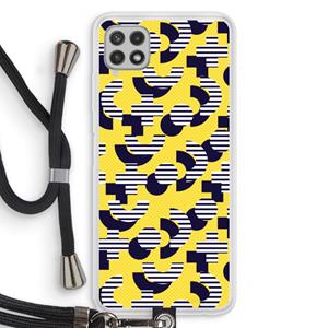CaseCompany 8-bit N°3: Samsung Galaxy A22 4G Transparant Hoesje met koord