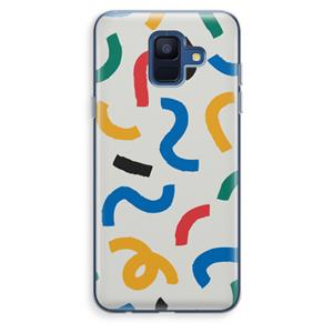CaseCompany Illustratieve pop 2: Samsung Galaxy A6 (2018) Transparant Hoesje