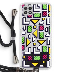 CaseCompany 8-bit N°4: Samsung Galaxy A22 4G Transparant Hoesje met koord